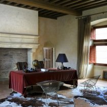 cheminée - salon château décor intérieur Photographe Poitiers