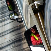 rétroviseurs - Colas- réfection de routes- suivi de chantier- déplacement - transport - travaux routiers - conducteurs - Alain Montaufier Photographe Poitiers