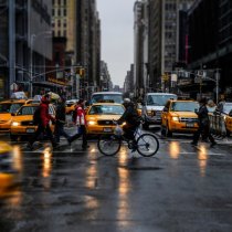 8 ème avenue New York - NYC-taxis-Alain Montaufier Photographe Poitiers-manhattan