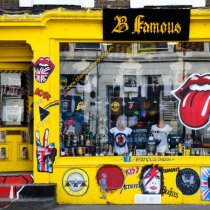 Rock shop London - Alain Montaufier Photographe Poitiers-Londres-jaune-boutique-rock